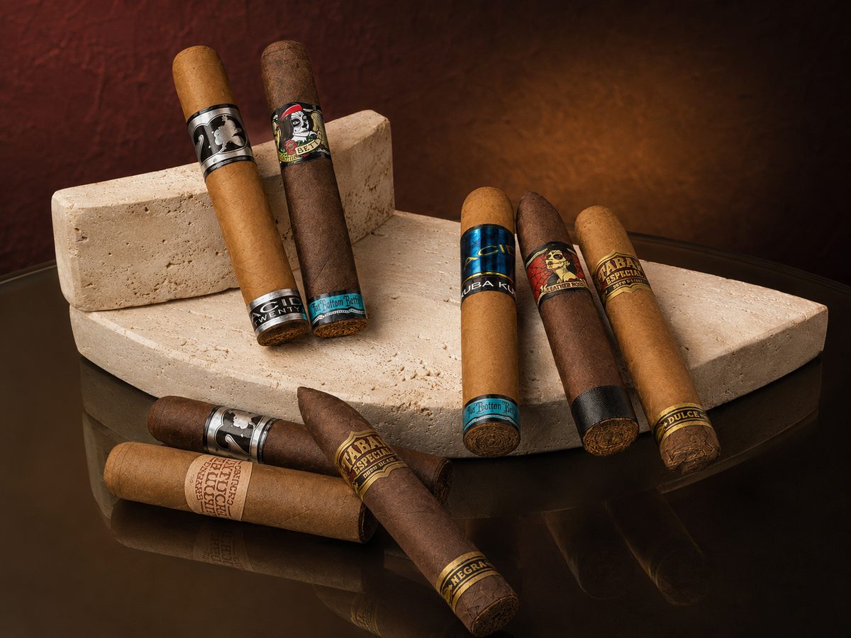 Drew Estate cigars including ACID Kuba Kuba and Tabak Especial at iSmokee near Disney in Orlando