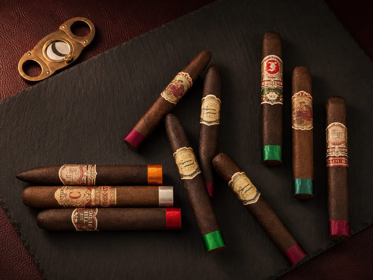 My Father cigars including Le Bijou 1922 and Flor de las Antillas with a cutter at iSmokee near Disney in Orlando