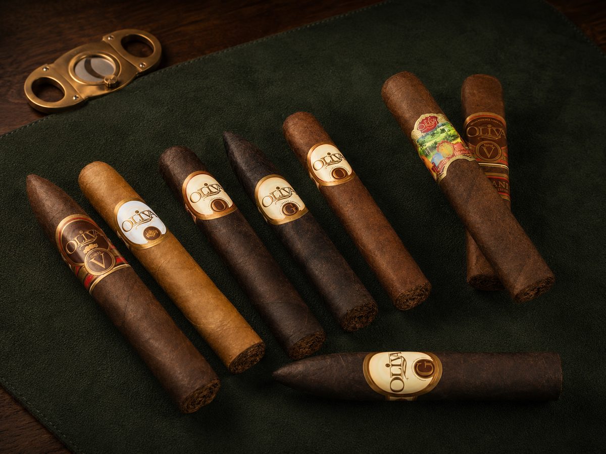 Oliva Serie V, Serie O and Serie G cigars with a cutter at iSmokee smoke shop near Disney in Orlando