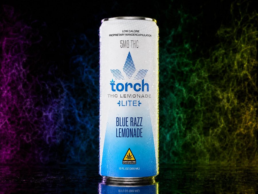 Torch Blue Razz Lemonade 5mg Lite THC lemonade can at iSmokee smoke shop in Orlando & Kissimmee