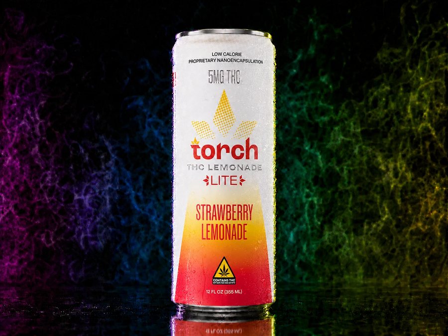 Torch Strawberry Lemonade 5mg Lite THC lemonade can at iSmokee smoke shop in Orlando & Kissimmee